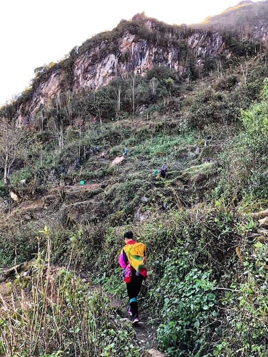 Hmong woman trekking in Sapa