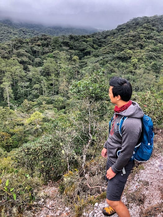 Image of Jeff hiking in the forests of Cameron Highlands in Malaysia