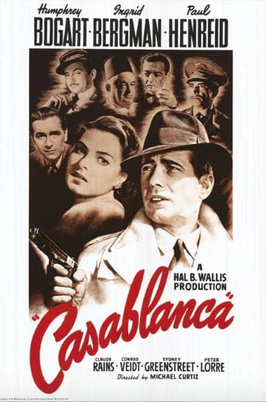 Movie poster for Casablanca