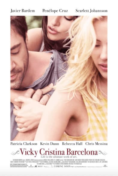 Movie poster for Vicky Cristina Barcelona