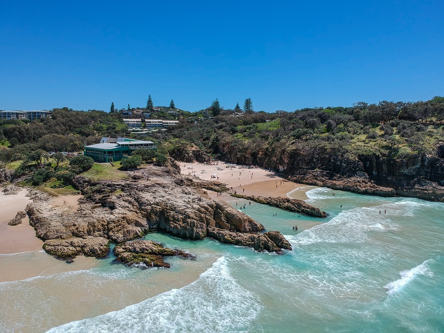 North Stradbroke Island landscape, featuring natural beauty, sandy shores, and surrounding waters.