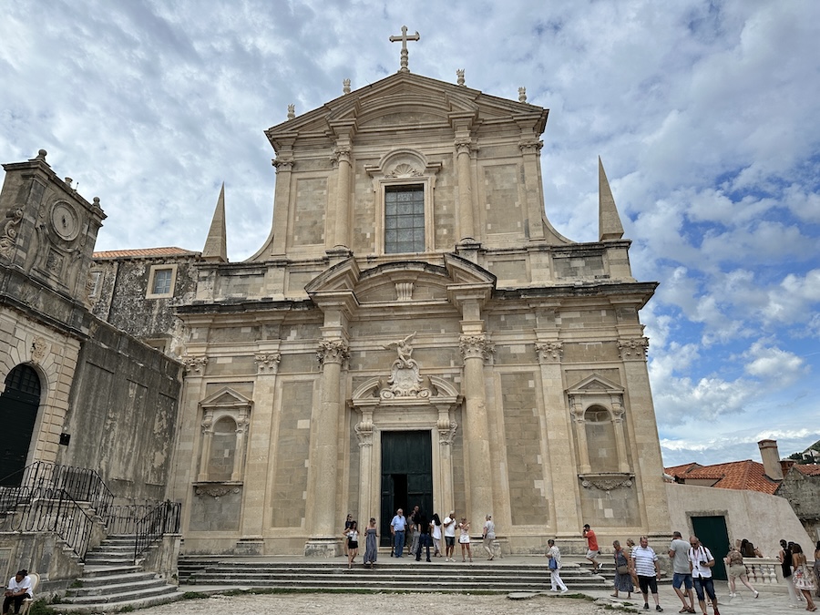 Church of St Ignatius Dubrovnik exterior and Jesuit Staircase entrance