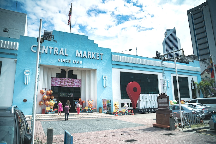 Central Market building in Kuala Lumpur Malaysia