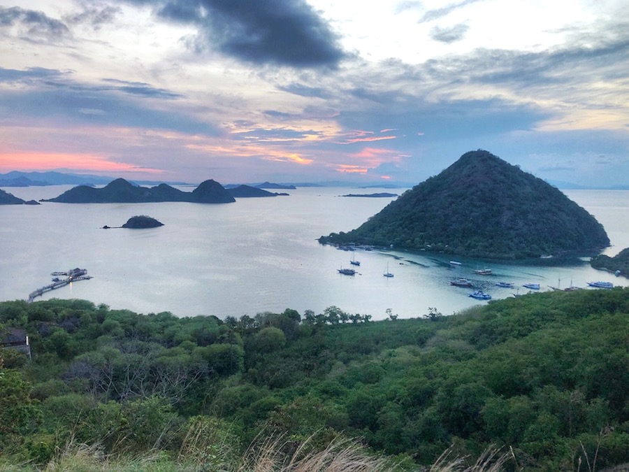 View from Amelia Sea View overlooking Labuan Bajo and the surrounding islands